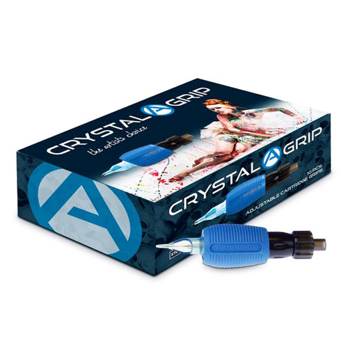 Grip CRYSTAL extensible para cartuchos con tubo trasero de rosca