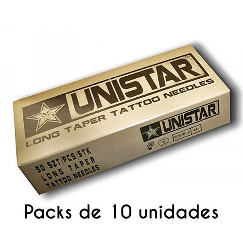 Agujas UNISTAR en packs de 10 unidades