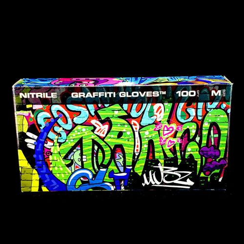 Guantes Graffiti de nitrilo negro