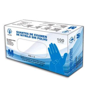 Guantes de nitrilo azules