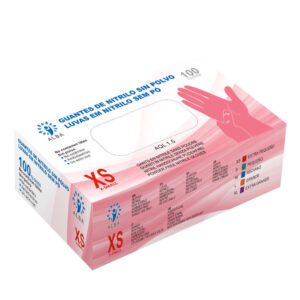 Guantes ALBA de nitrilo rosa