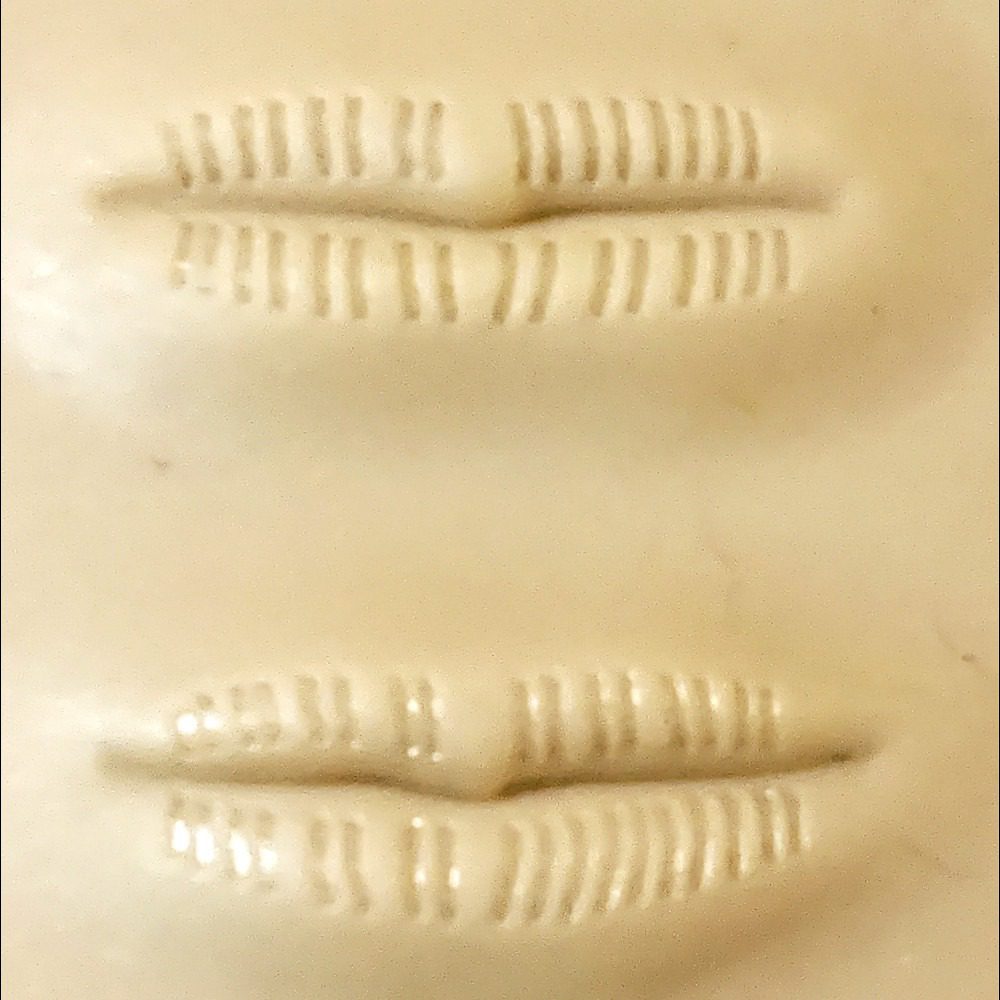 Piel sintética labios con relieve (3D) - Imagen 2